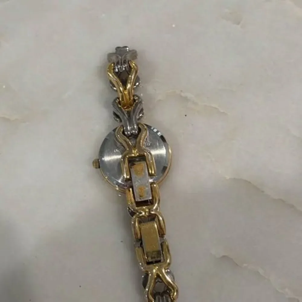 Vintage Anne Klein II Two-Tone Bracelet Watch | Gold & Silver